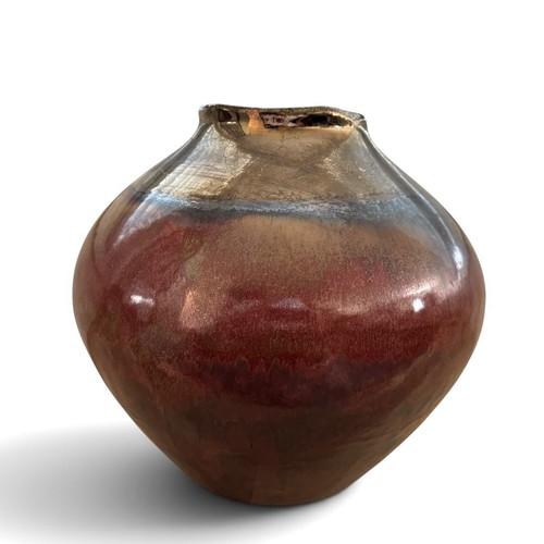Contemporary raku art pottery - art,